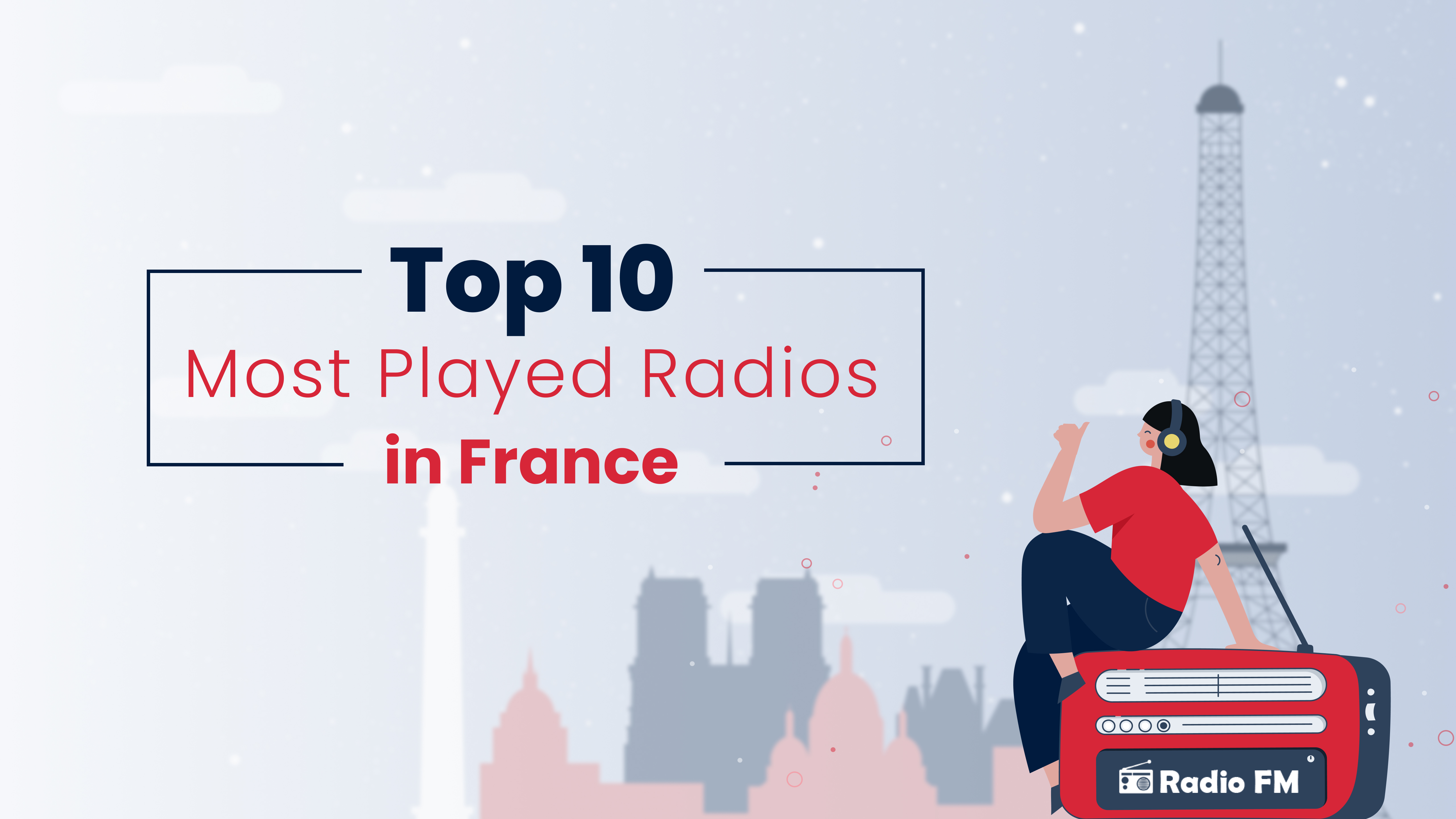 Top 10 Most Played Radios in France in Februrary